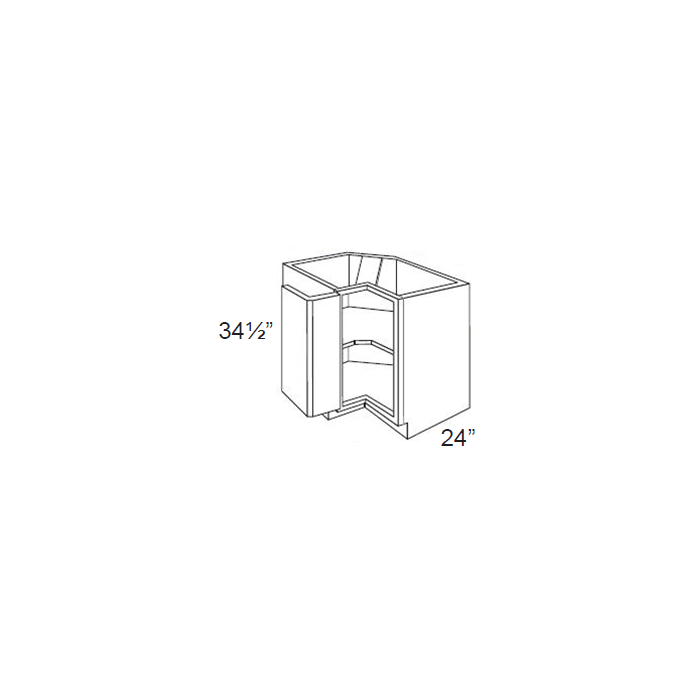 RTA Brazilian Shaker 36" Corner Base Cabinet with 1 Fixed Shelf