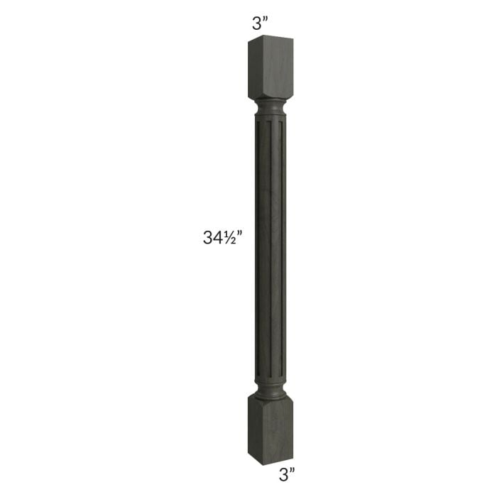 RTA Charlotte Dark Grey 3" x 3" Turned Post – Kitchen Oasis