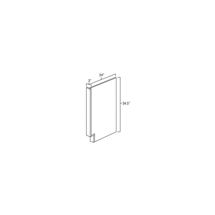 RTA Cobblestone Grey Base End Panel / Appliance End Panel