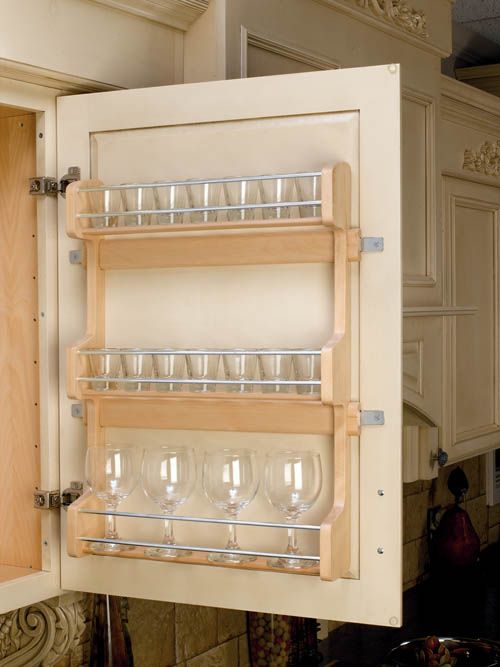 RTA Door Mount Spice Rack - Fits an 18" Wide Wall Cabinet