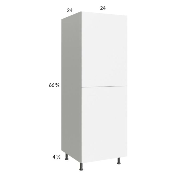 RTA Euro Gloss White 24" x 71" - 1/4" Utility Cabinet with 1 Door