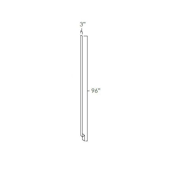 RTA Glazed Praline 3" x 96" Tall Base Filler