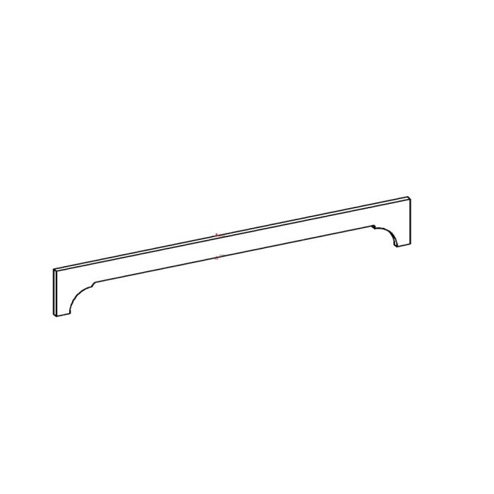 RTA Lakewood White 48" Crown Valance