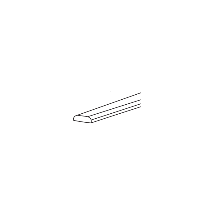 RTA Lexington Cinnamon Glaze 96" Scribe Molding with Double Round Edge