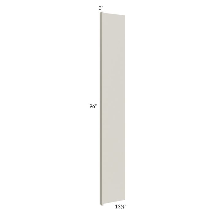 RTA Milan Beige Matte 14" x 96" Refrigerator End Panel with 3" Stile
