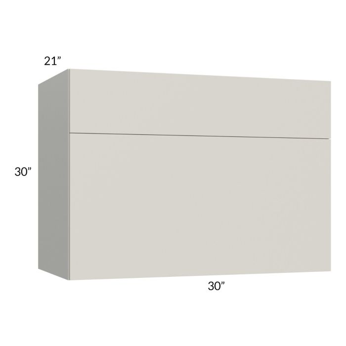 RTA Milan Beige Matte 30" x 30" x 21" Microwave Wall Cabinet