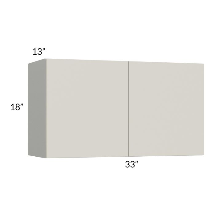 RTA Milan Beige Matte 33" x 18" Wall Cabinet