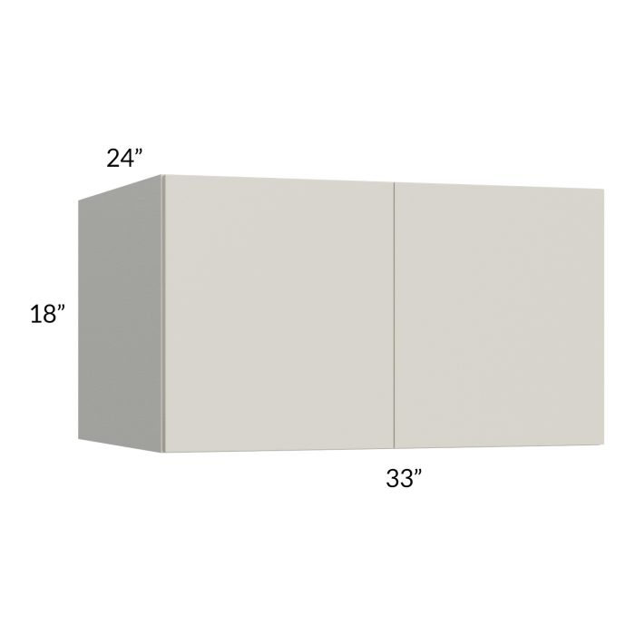 RTA Milan Beige Matte 33" x 18" x 24" Wall Cabinet
