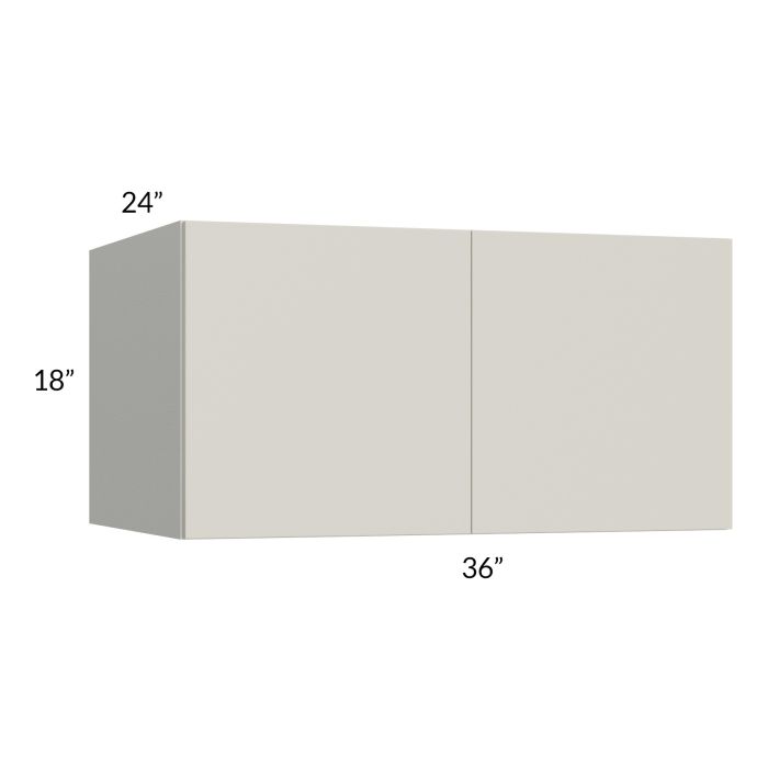 RTA Milan Beige Matte 36" x 18" x 24" Wall Cabinet