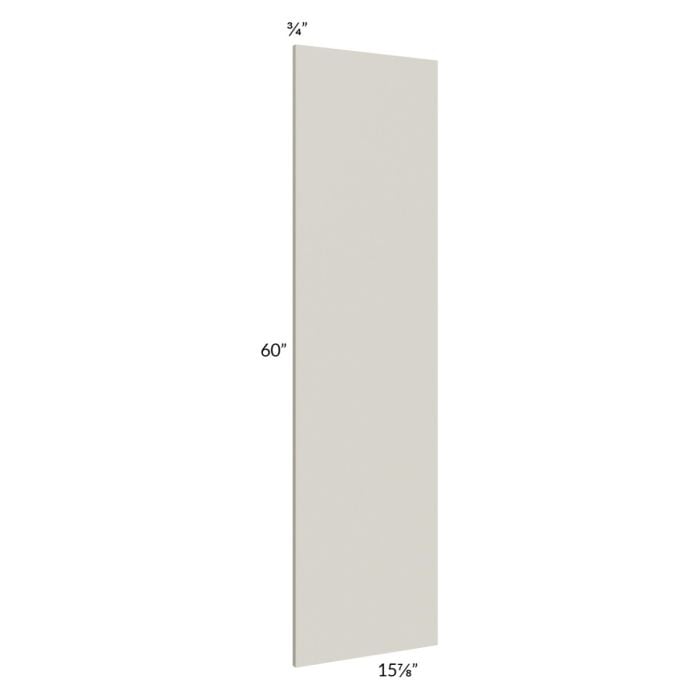 RTA Milan Beige Matte Wainscot 60" Wall Panel (for 15" deep cabinets)