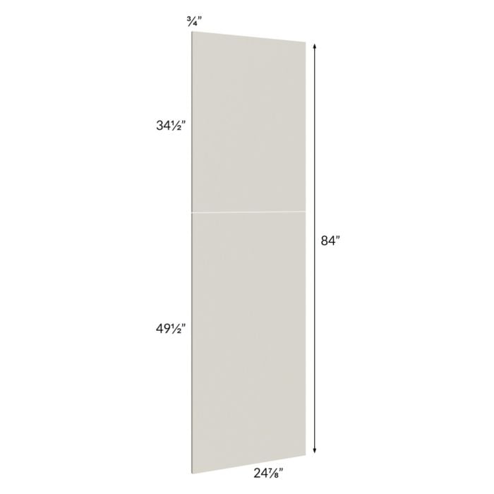 RTA Milan Beige Matte Wainscot 84 Tall Panel (for 24" deep cabinets)