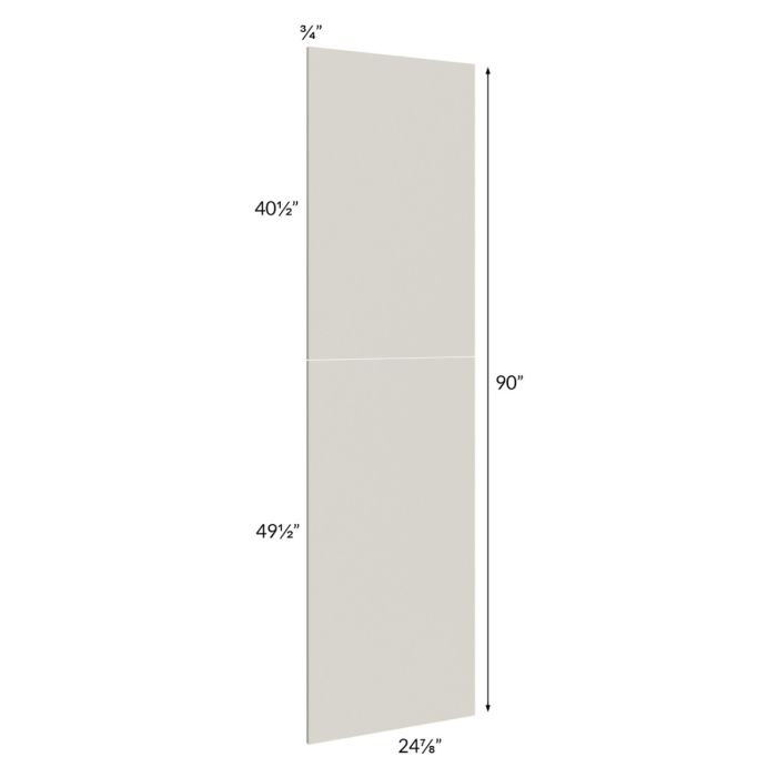 RTA Milan Beige Matte Wainscot 90 Tall Panel (for 24" deep cabinets)