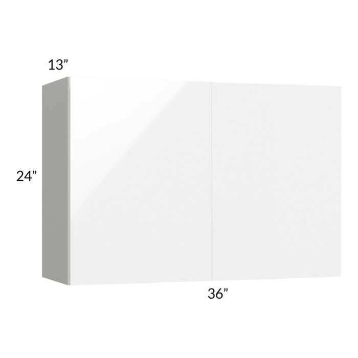 RTA Milan White Gloss 36" x 24" Wall Cabinet