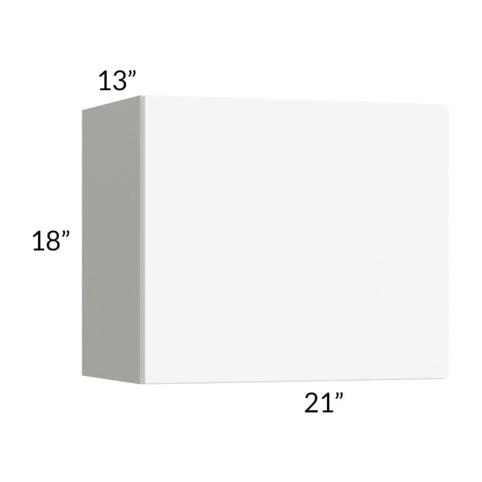 RTA Milan White Matte 21" x 18" Lift-Up Door Wall Cabinet