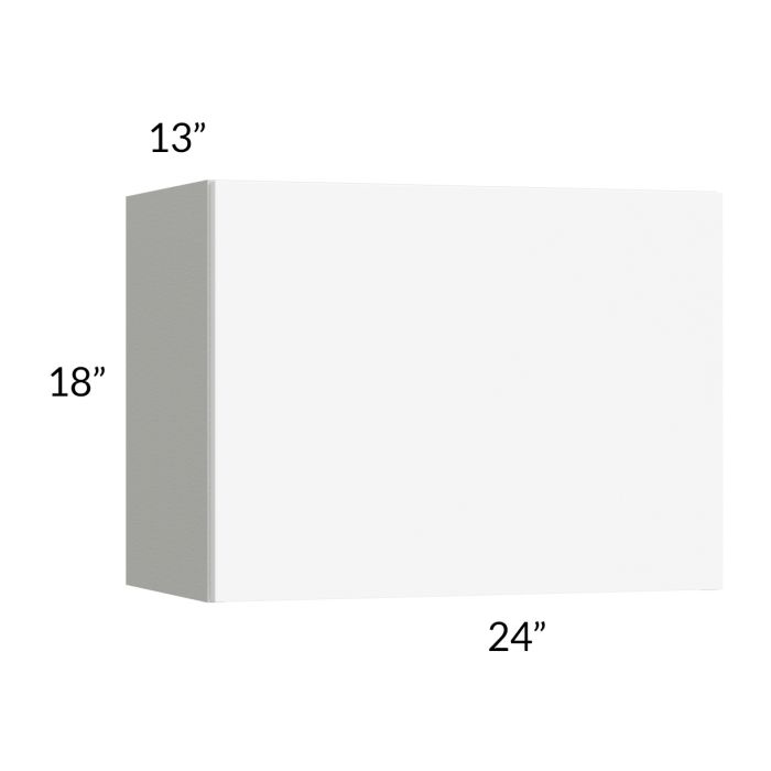 RTA Milan White Matte 24" Countertop Wall Appliance Cabinet