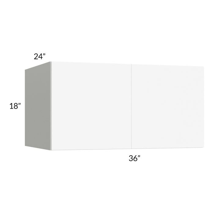 RTA Milan White Matte 36" x 18" x 24" Wall Cabinet