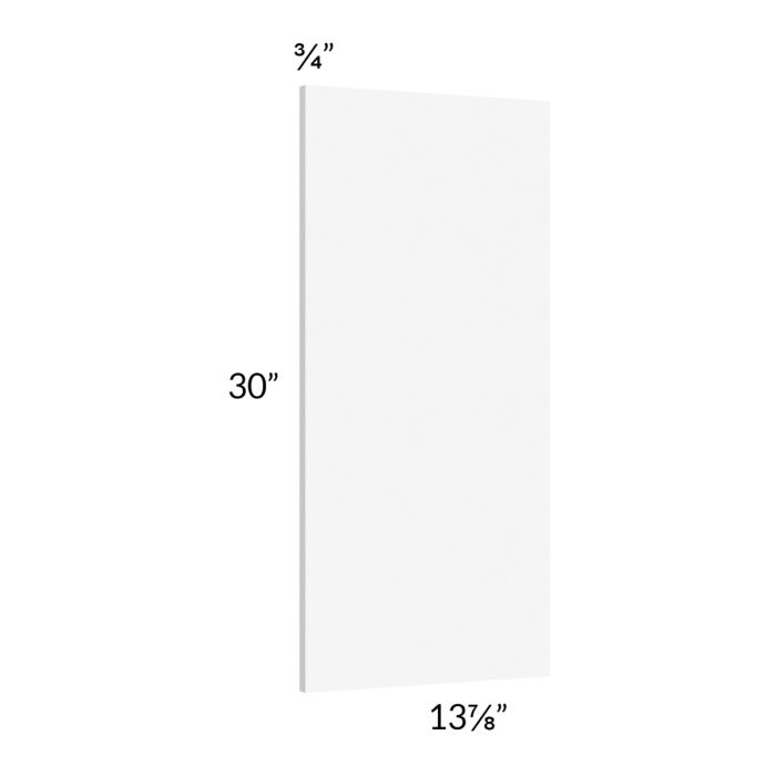 RTA Milan White Matte Wainscot 30" Wall Panel