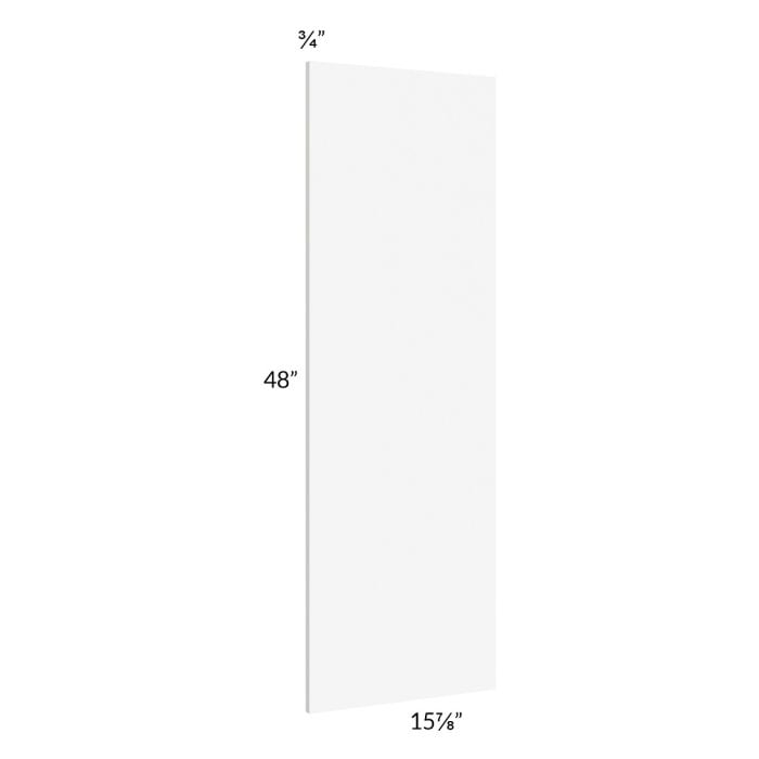RTA Milan White Matte Wainscot 48" Wall Panel (for 15" deep cabinets)