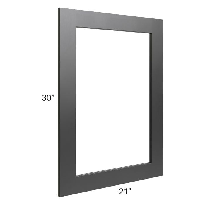RTA Onyx Black Shaker 21" x 30" Glass Door