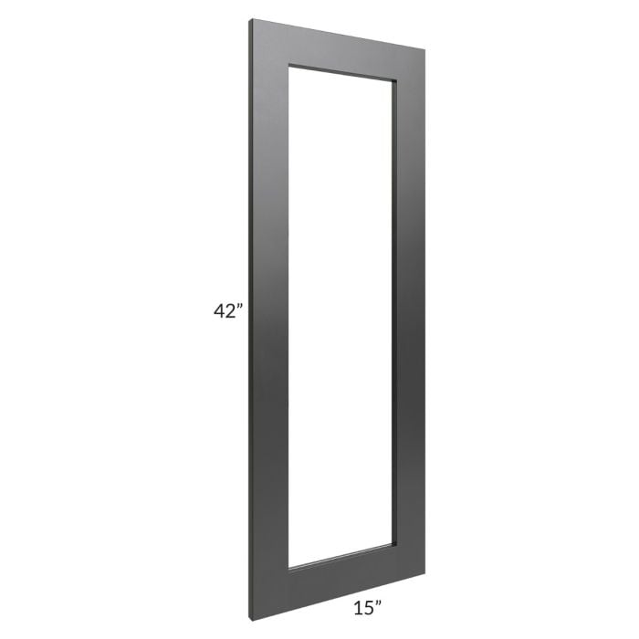 RTA Onyx Black Shaker 24" x 42" Corner Glass Door