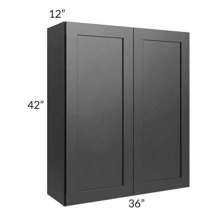 RTA Onyx Black Shaker 36" x 42" Wall Cabinet