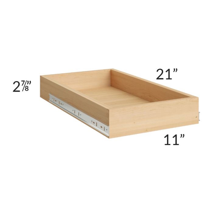 RTA Portland Navy Blue 15" Roll Out Tray with a Dovetailed Drawer Box