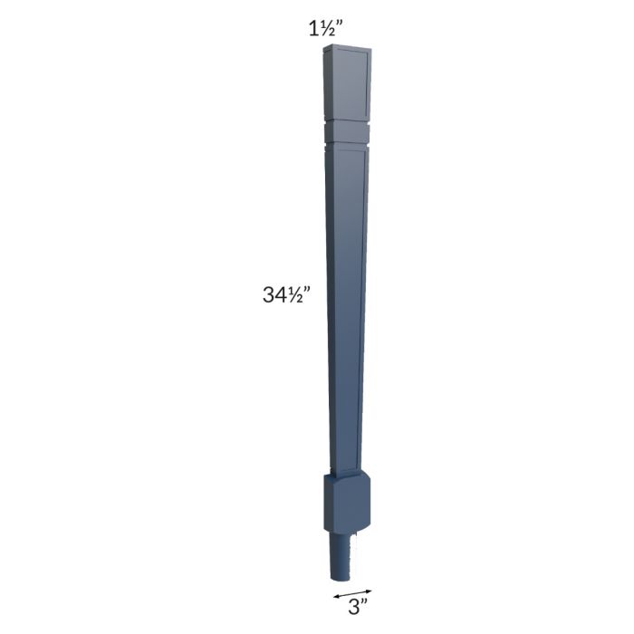 RTA Portland Navy Blue LEG82-PD Decorative Leg