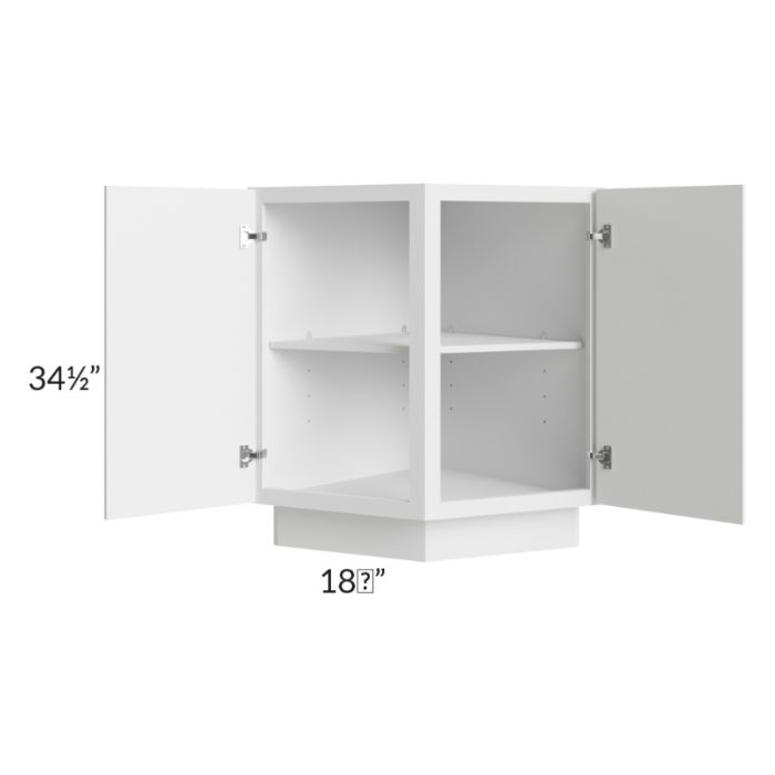 RTA Portland White 24" Angle Base Cabinet – Kitchen Oasis