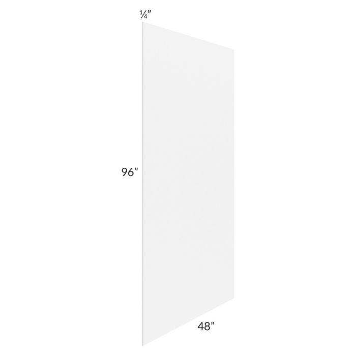 RTA Portland White 48" x 96" Finished Back Panel with Cut Panels to Size