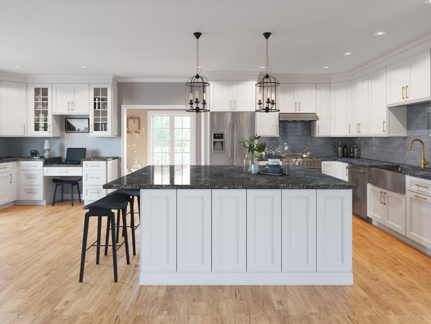 RTA Providence White 12" Drawer Base Cabinet