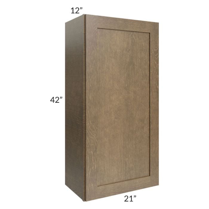 RTA Royal Bronze Shaker 21" x 42" Wall Cabinet with 1 Finished Side