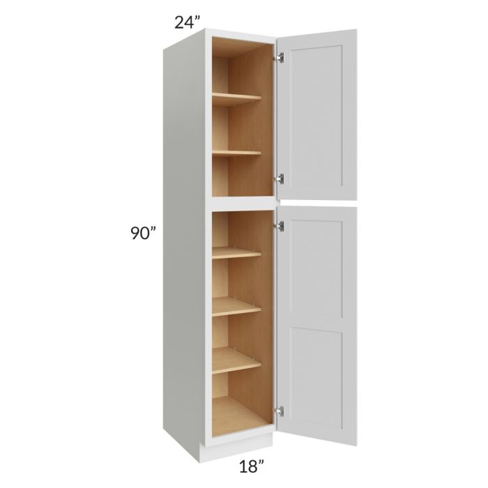 RTA Royal White Shaker 18 X 90 Pantry Cabinet Kitchen Oasis rta-royal-white-shaker-18-x-90-pantry-cabinet-kitchen-oasis