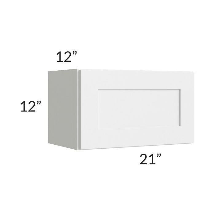 RTA Southport White Shaker 21" x 12" Wall Cabinet
