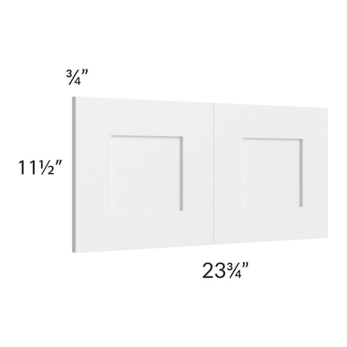 RTA Southport White Shaker 24" x 12" Wall Decorative Panel