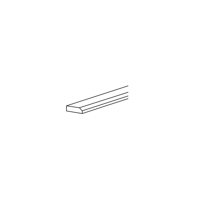RTA Southport White Shaker 96" Beveled Edge Molding