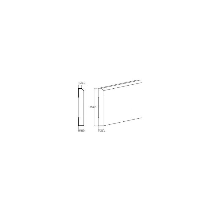 RTA Stone Grey 8' Decorative Base Molding