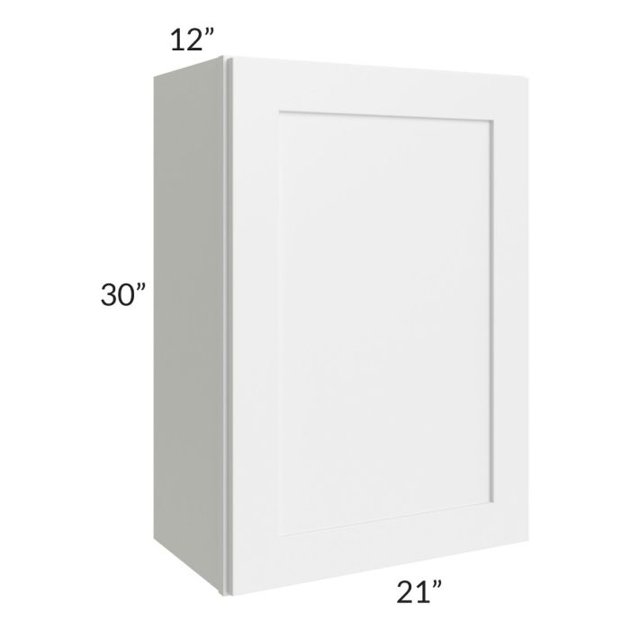 RTA Stratton White Shaker 21" x 30" Wall Cabinet