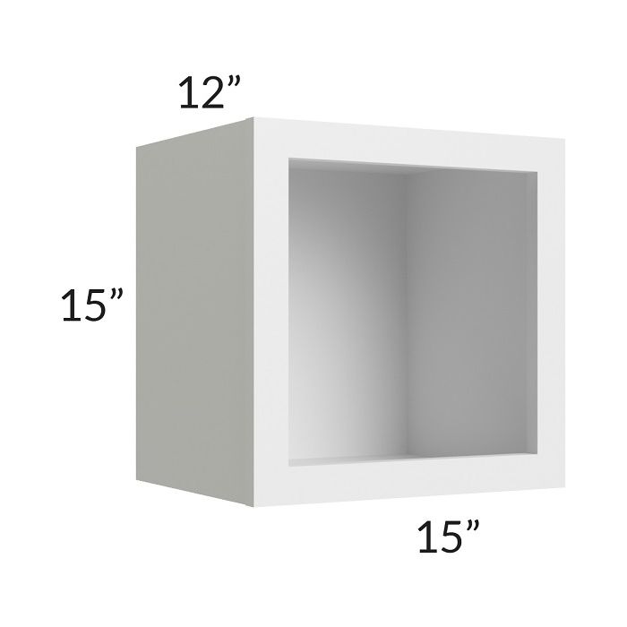 RTA Township White 15" x 15" Wall Open Cabinet