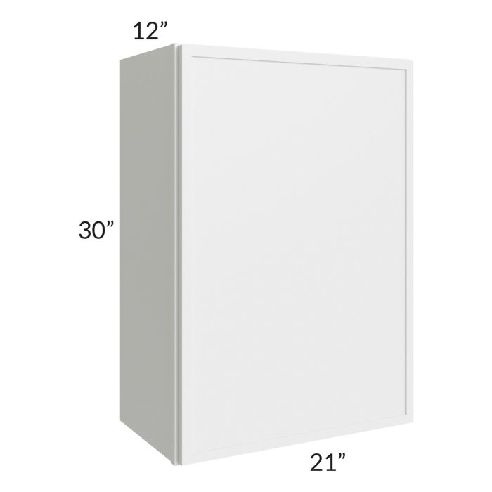 RTA Township White 21" x 30" Wall Cabinet with 2 Decorative END Panels