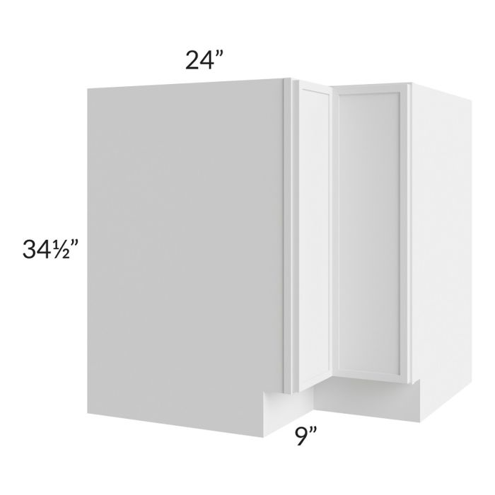 RTA Township White 33" Lazy Susan Base Cabinet with 2 Decorative END Panels