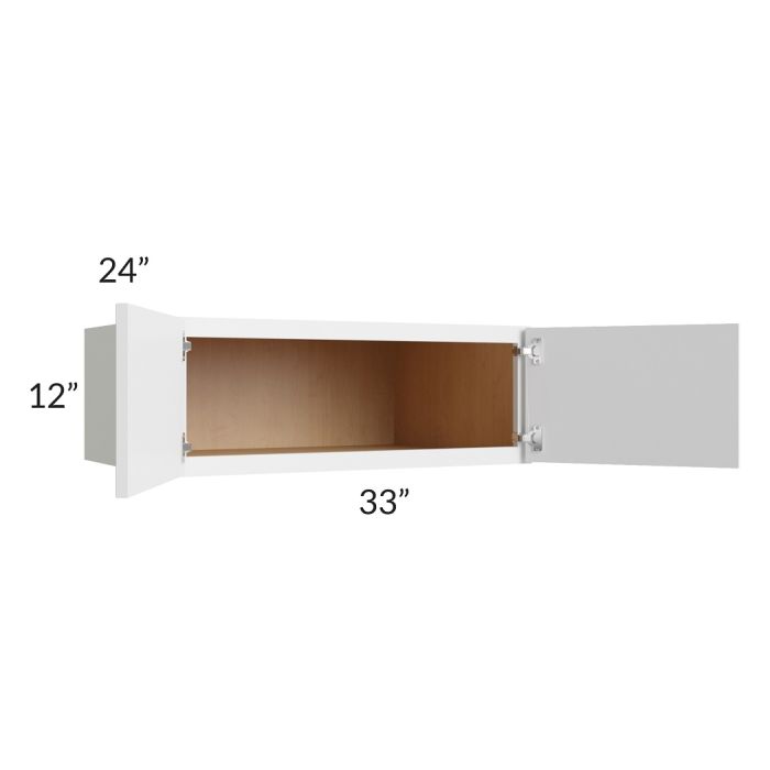 RTA Township White 33" x 12" x 24" Wall Kitchen Oasis