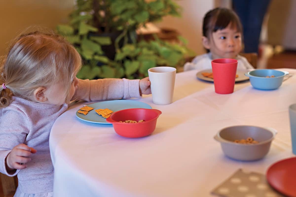 Red Rover Multicolored Bamboo Kids Plates - Set of 4 - (23 Sets)