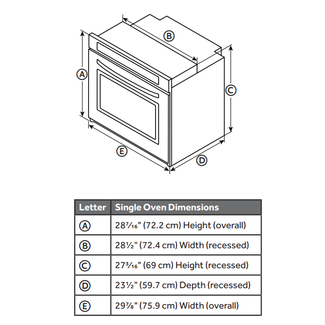 Robam 30" Built-In Electric Oven With 13 Different Cooking Modes, 5 Baking Functions and Self-Clean Feature