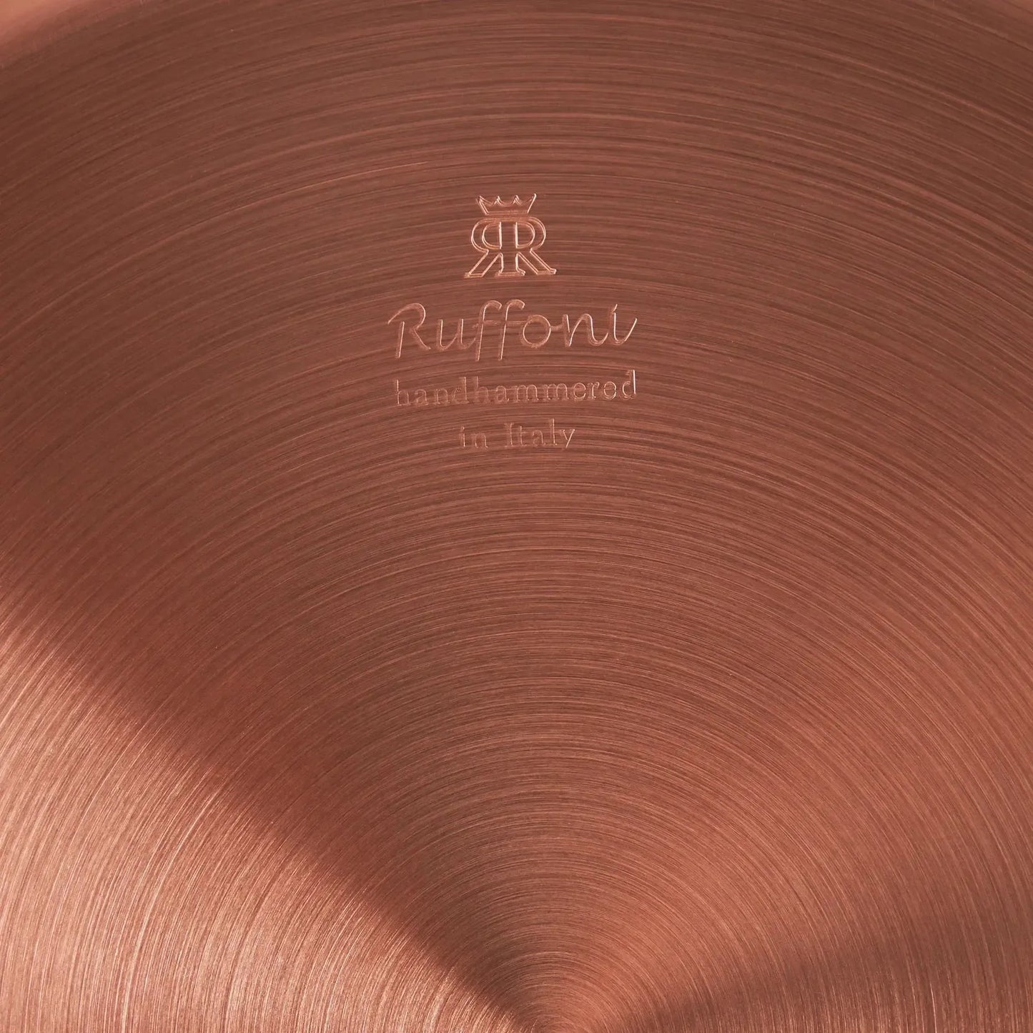 Ruffoni Symphoria Cupra 12" 7-Quart Hammered Copper Braiser With Copper-Clad Lid and Riveted Stainless Steel Handle Inlaid With Signature Copper Coin