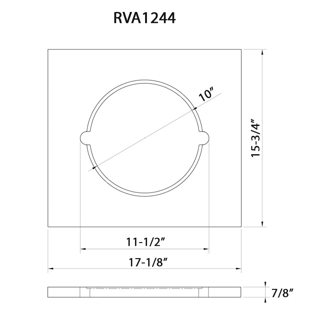 Ruvati 17" x 16" Dual Tier Replacement Wood platform for Ruvati Workstation Mixing Bowl and Colander