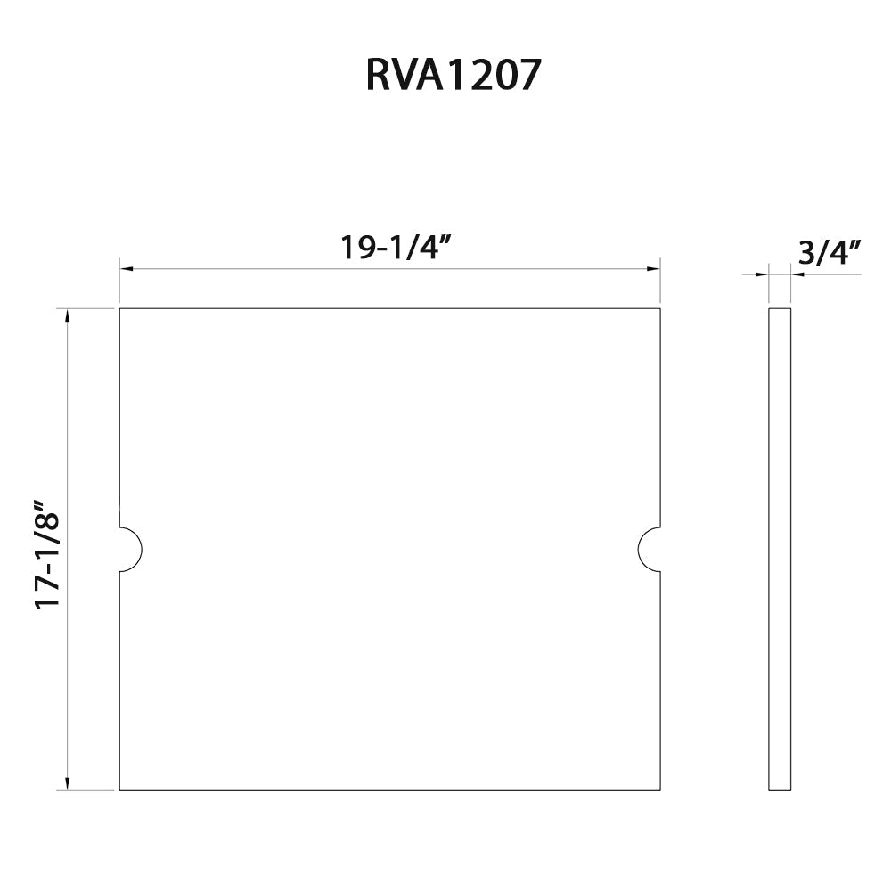 Ruvati 19" x 17" Solid Wood Replacement Cutting Board Sink Cover For Workstation Sink