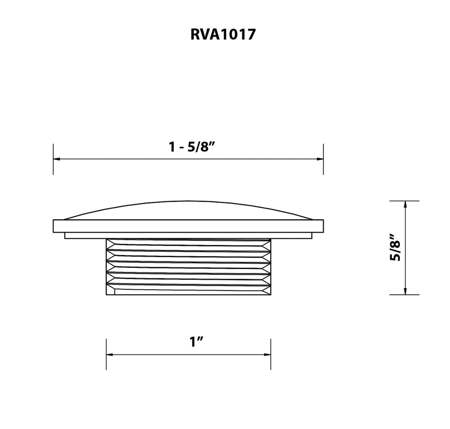 Ruvati 2" Stainless Steel Hole Plug Kitchen Sink Accessories