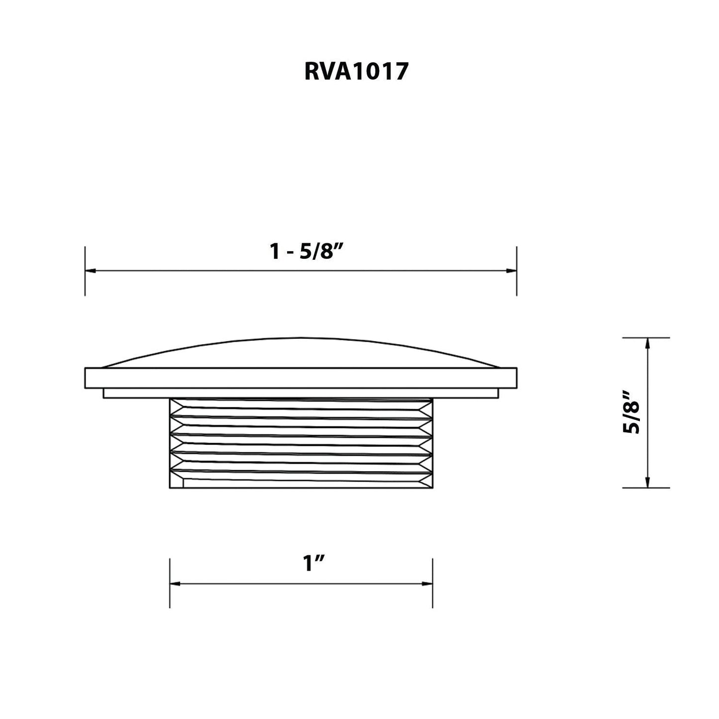 Ruvati 2" Stainless Steel Hole Plug Kitchen Sink Accessories
