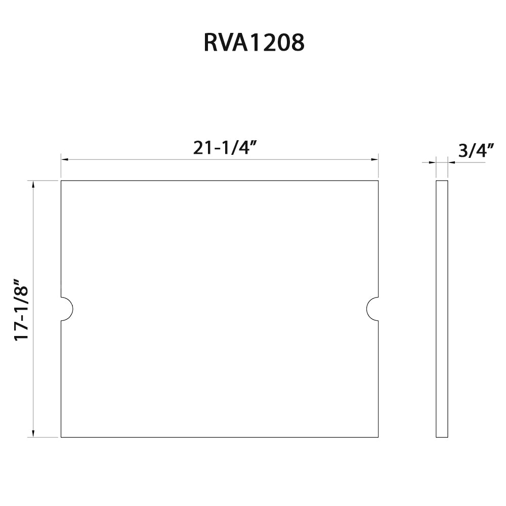Ruvati 21" x 17" Solid Wood Replacement Cutting Board Sink Cover For Workstation Sink