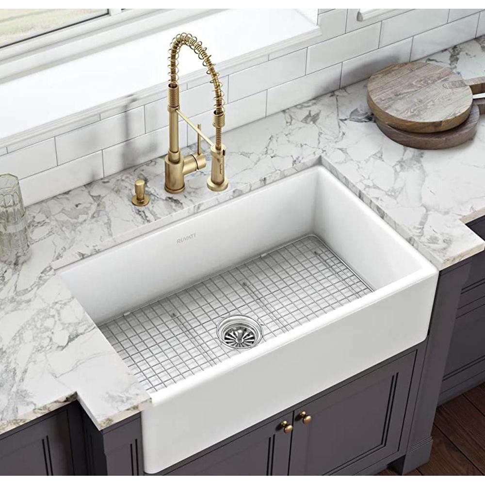 Ruvati 30" Stainless Steel Bottom Rinse Grid Replacement for RVL2300WH Fireclay Kitchen Sink